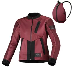 Geacă textil de vară damă Macna Torida bordo/negru