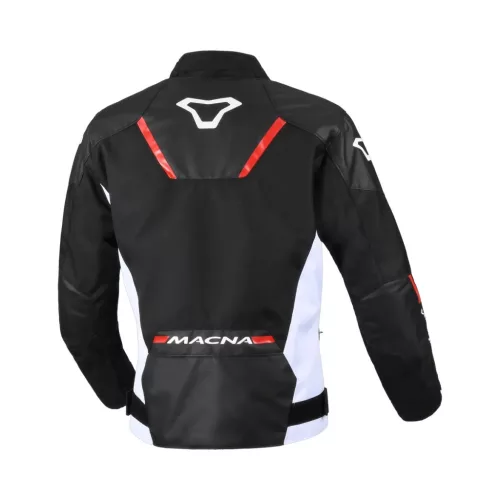 Geacă damă textil impermeabilă Macna Tazar 2.0 negru/roșu
