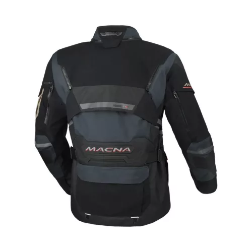 Geacă textil impermeabilă touring/adventure Macna Flexodus albastru/negru