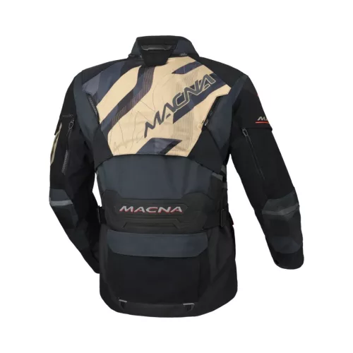 Geacă textil impermeabilă touring/adventure Macna Flexodus albastru/negru