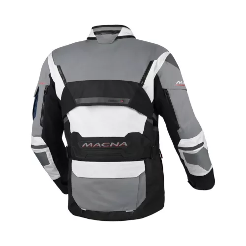 Geacă textil impermeabilă touring/adventure Macna Flexodus gri/negru