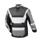 Geacă textil impermeabilă touring/adventure Macna Flexodus gri/negru