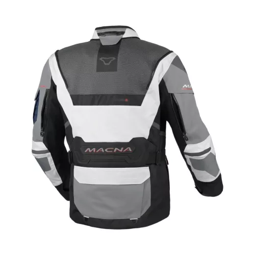Geacă textil impermeabilă touring/adventure Macna Flexodus gri/negru