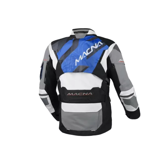 Geacă textil impermeabilă touring/adventure Macna Flexodus gri/negru