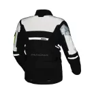 Geacă textil impermeabilă touring/adventure Macna Flexodus Night Eye™ negru night eye/galben fluo