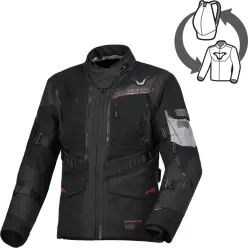   Geacă damă textil impermeabilă touring/adventure Macna Flexodus negru