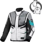 Geacă damă textil impermeabilă touring/adventure Macna Flexodus gri/negru/verde