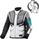 Geacă damă textil impermeabilă touring/adventure Macna Flexodus gri/negru/verde