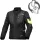 Geacă damă textil impermeabilă touring/adventure Macna Flexodus Night Eye™ negru night eye/galben fluo