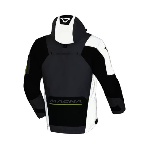 Geacă textil impermeabilă Macna Angle 2.0 gri/galben fluo