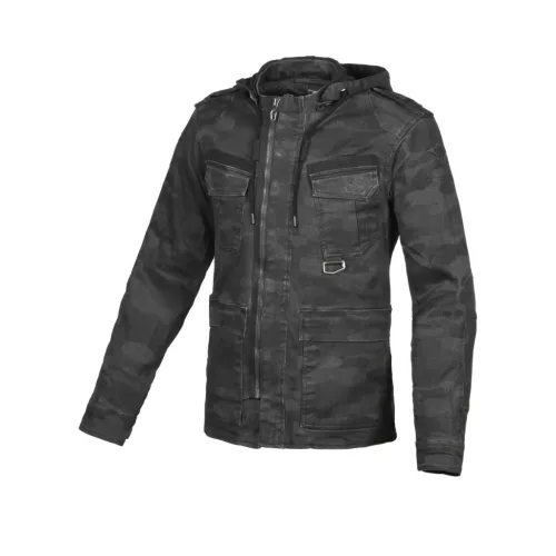 Geacă de protectie textil Macna Combat gri camo
