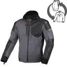 Geacă de vară textil Macna Distec negru/gri închis