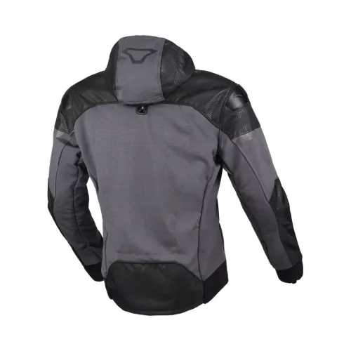 Geacă de vară textil Macna Distec negru/gri închis