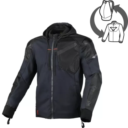 Geacă de vară textil Macna Distec albastru/negru