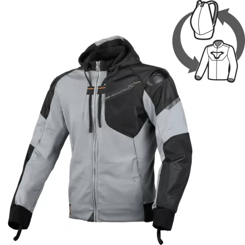 Geacă de vară textil Macna Distec gri/negru