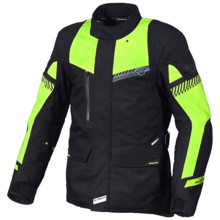 Geaca Textil Impermeabila Touring/Adventure Macna Aspire L Negru/Galben Fluo