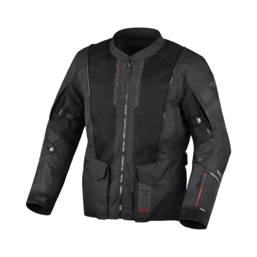 Geacă textil impermeabilă touring/adventure Macna Air Hybrid 2.0 negru