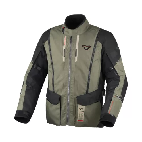 Geacă textil impermeabilă touring/adventure Macna Air Hybrid 2.0 verde/negru