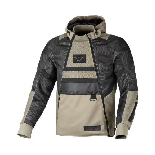 Geacă textil sport/touring Macna Rebelite negru/camo/maro
