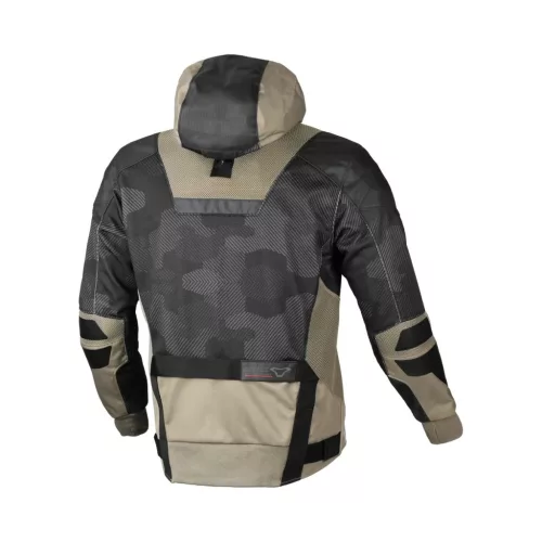 Geacă textil sport/touring Macna Rebelite negru/camo/maro