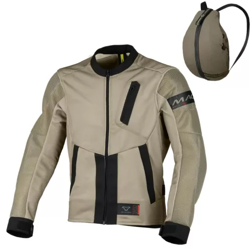 Geacă textil de vară Macna Torido taupe/negru