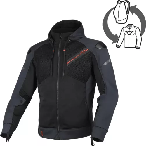 Geacă textil de vară Macna Brero albastru/negru