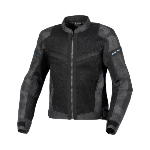 Geacă textil de vară Macna Velotura negru/gri camo