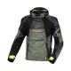 Geacă textil sport/touring impermeabilă Macna Bradical verde/galben fluo
