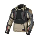 Geacă textil impermeabilă touring/adventure Macna Tryton Night Eye™ taupe/negru