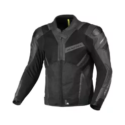Geacă de vară piele/textil Macna Galvic negru