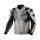 Geacă de vară piele/textil Macna Galvic gri/negru/portocaliu