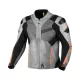 Geacă de vară piele/textil Macna Galvic gri/negru/portocaliu