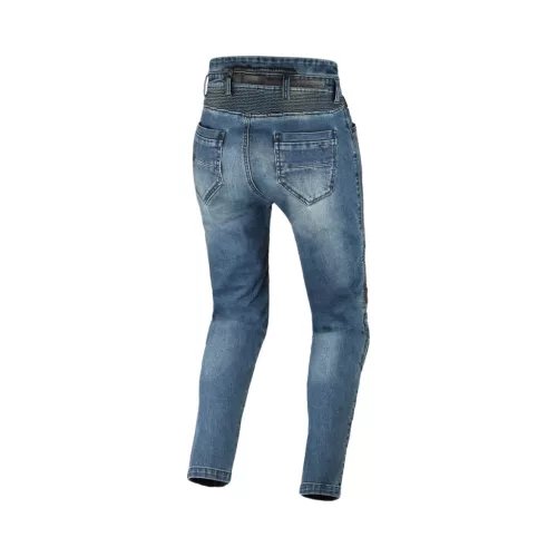 Blugi moto Cordura® damă Macna Individa 2.0 albastru