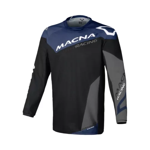 Tricou cross-enduro Macna BACKYARD-1 negru/albastru/gri