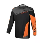 Tricou cross-enduro Macna BACKYARD-1 negru/gri/portocaliu
