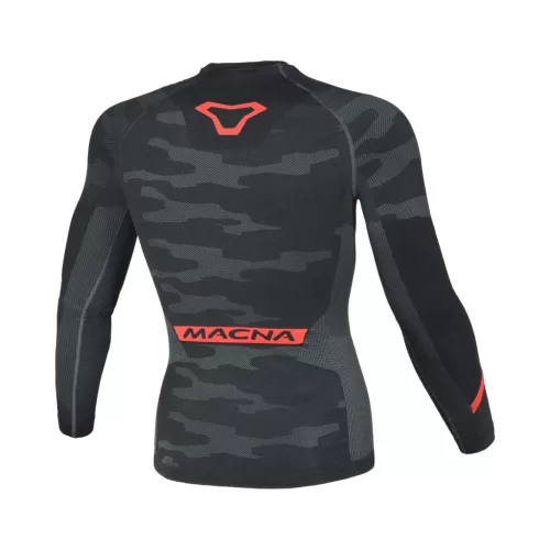 Bluză functionala Macna Winter negru/gri/roșu