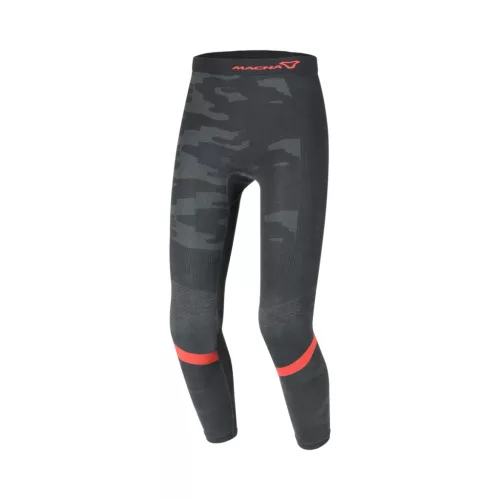 Pantaloni functionali Macna Base Layer All Season negru/gri/roșu