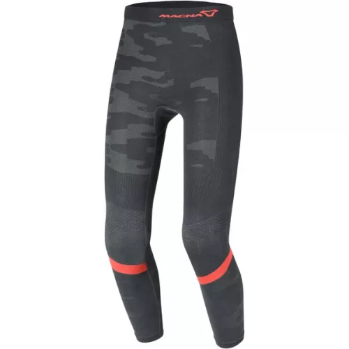 Pantaloni functionali Macna Base Layer All Season negru/gri/roșu