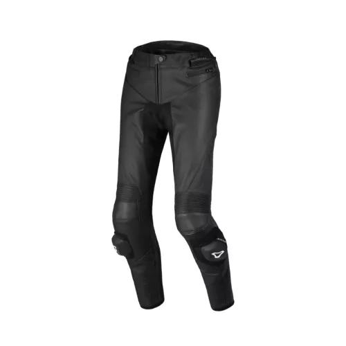 Pantaloni de piele damă sport/touring Macna Ovita negru