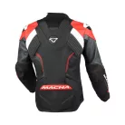 Geacă de piele sport damă Macna Blitz negru/roșu