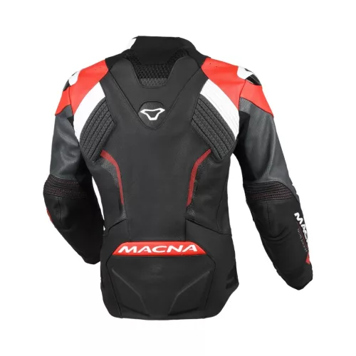 Geacă de piele sport damă Macna Blitz negru/roșu