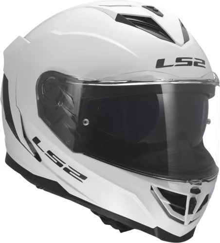 Cască LS2 FF818 Storm III Solid alb lucios