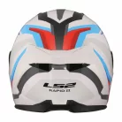 Casca LS2 FF820 Rapid III Hyper alb/albastru/rosu