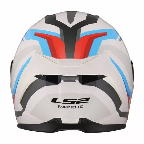 Casca LS2 FF820 Rapid III Hyper alb/albastru/rosu