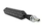 Semnalizator Highsider Sora LED secvențial, corp negru, dispersor fumuriu, față și spate (pereche)