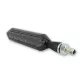 Semnalizator Highsider Sora LED secvențial, corp negru, dispersor fumuriu, față și spate (pereche)