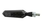 Semnalizator Highsider Sora LED secvențial, corp negru, dispersor fumuriu, față și spate (pereche)