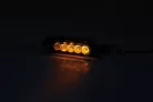 Semnalizator Highsider Sora LED secvențial, corp negru, dispersor fumuriu, față și spate (pereche)