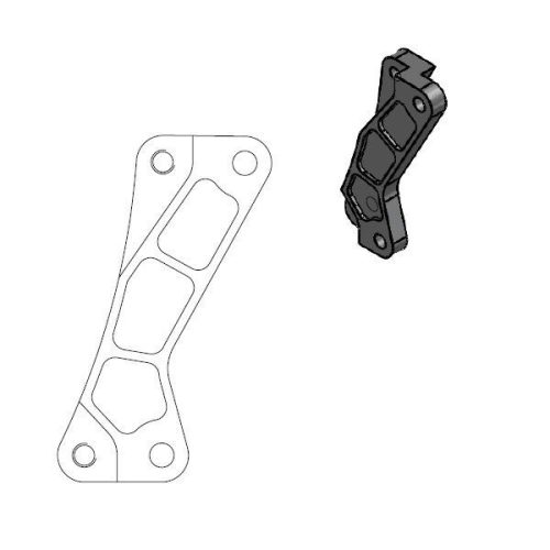 Moto-Master Brake Caliper Adaptor Sm 211076