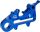 Moto-Master Brake Caliper Adaptor Blue 211102